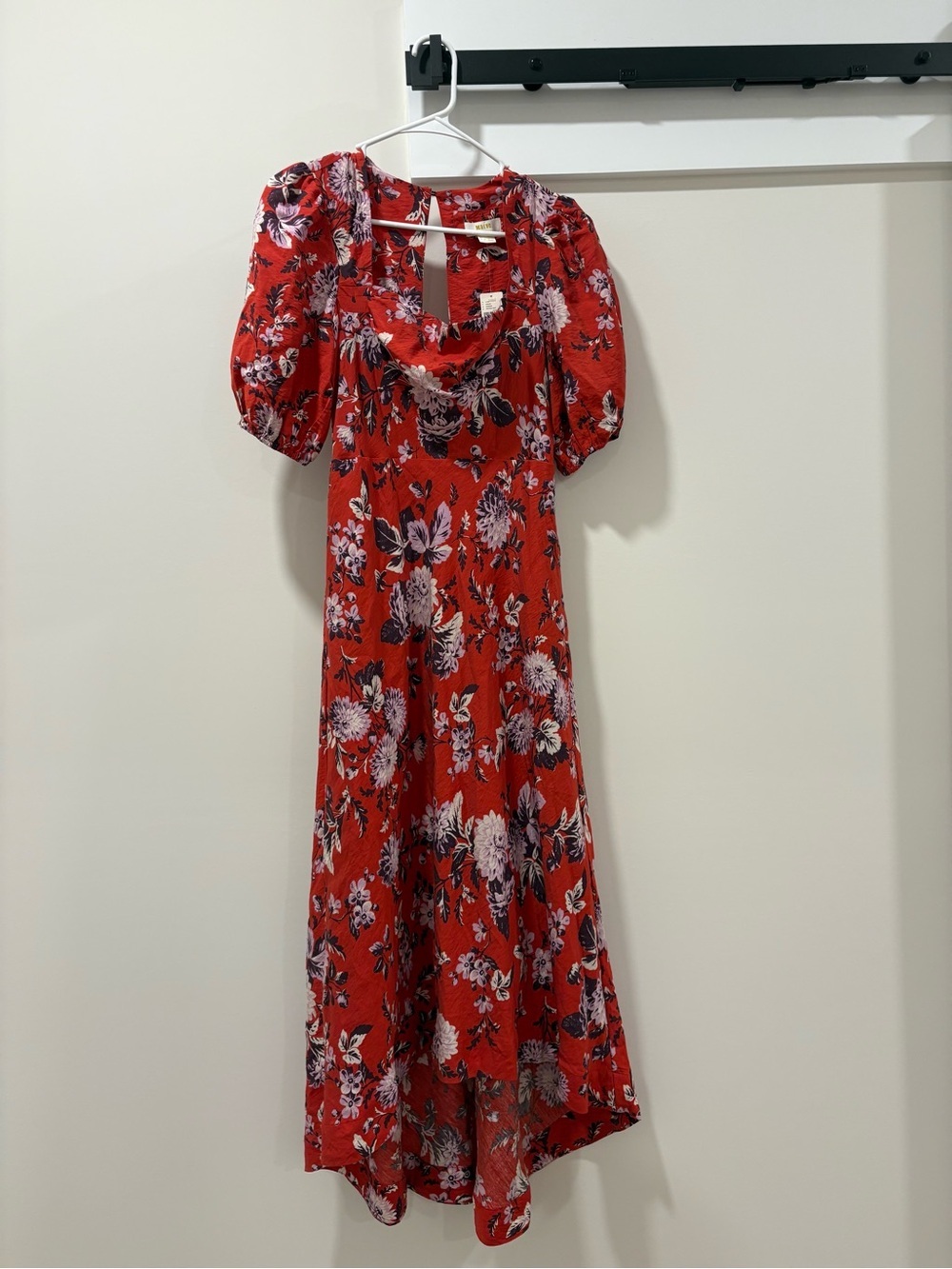 NWT Maeve by Anthropologie Red Floral Dress Size 2 - Picture 2 of 10
